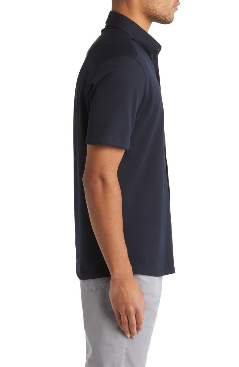 Stone Rose DRY TOUCH<sup>®</sup> Performance Piqué Knit Button-Up Shirt, Alternate, color, 