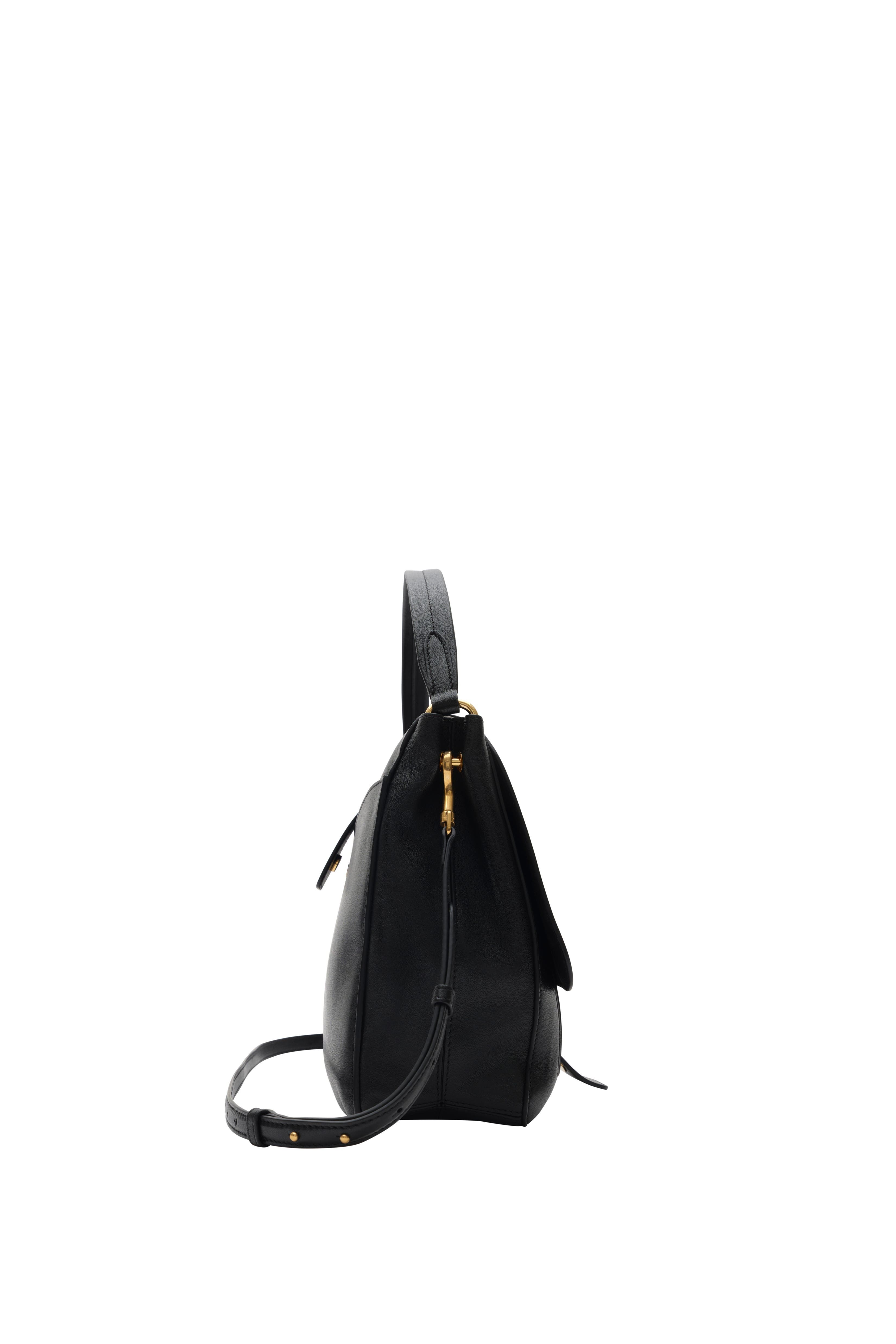 Burberry Medium Rider Bag, Alternate, color, Black