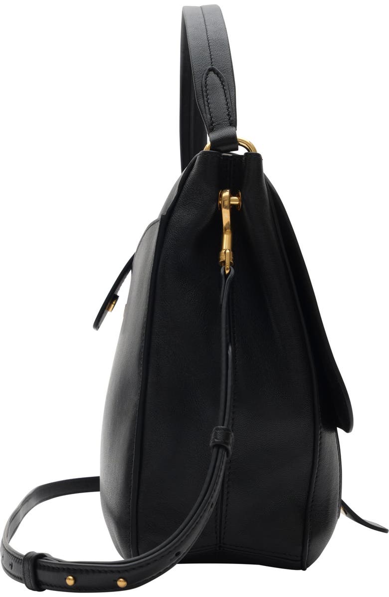 Burberry Medium Rider Bag, Alternate, color, Black