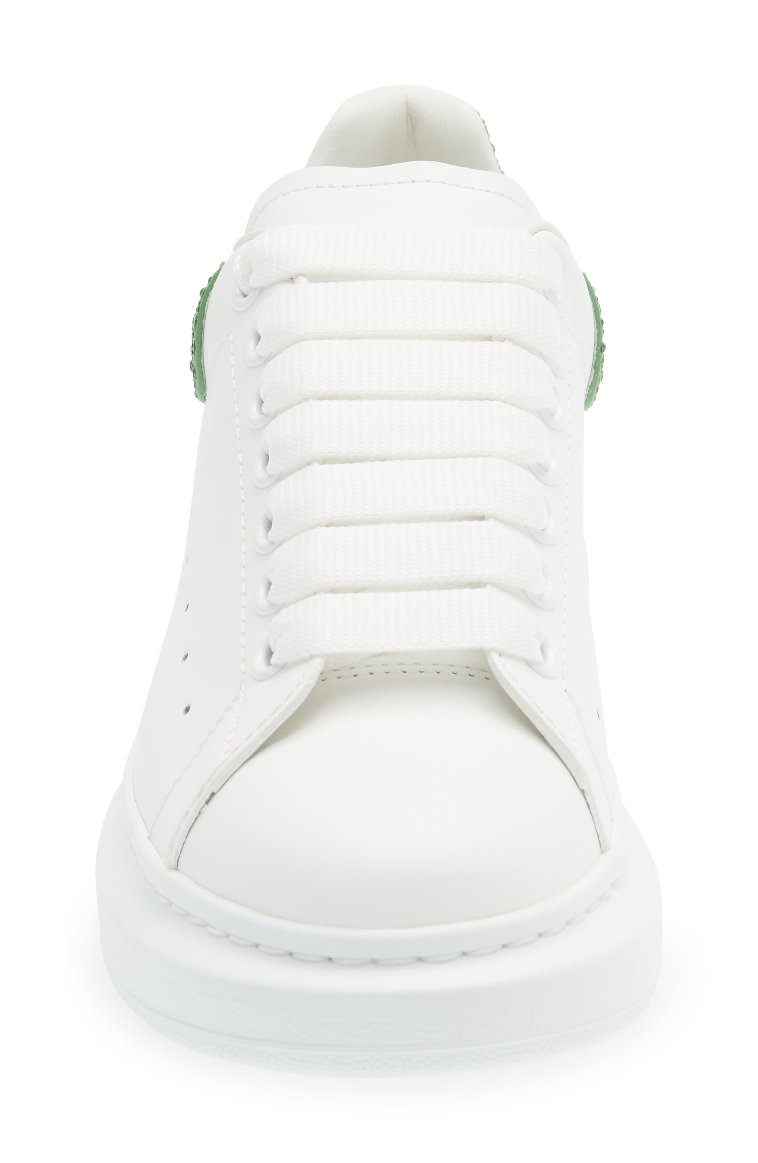 McQueen Oversized Crystal Accented Sneaker, Alternate, color, 