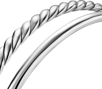 DY Mercer<sup>®</sup> Two Row Cuff Bracelet in Sterling Silver, 8mm