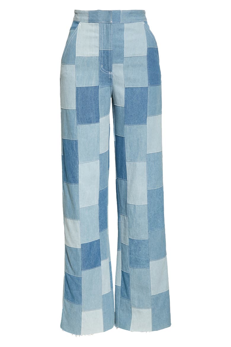 Fred's Denim Pants, Alternate, color, PATCHWORK DENIM