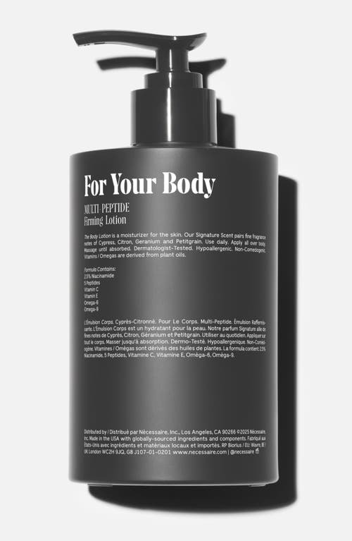 Necessaire Cyprès-citronné Body Lotion With 2.5% Niacinamide 15.2 Oz/450 ml In Black