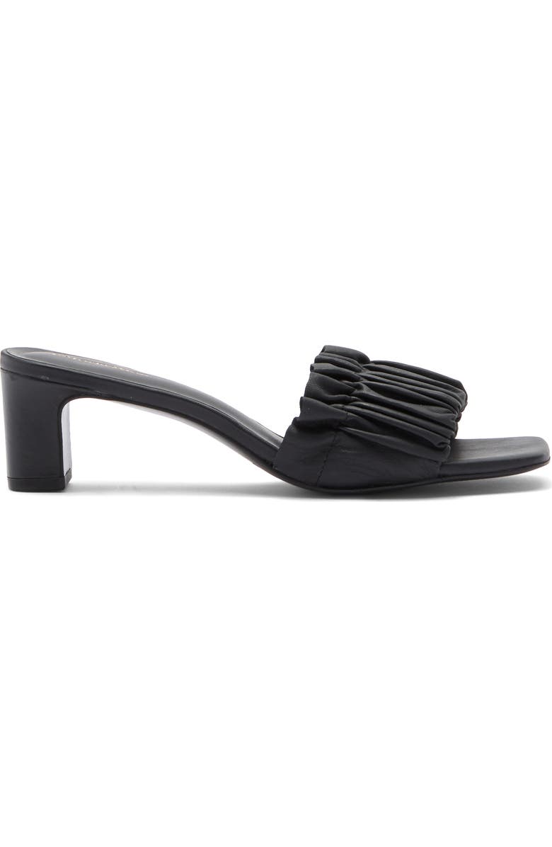 Reformation Shereen Ruched Slide Sandal, Alternate, color,