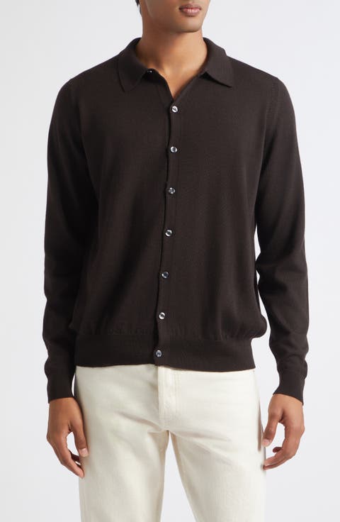 Tibor Sea Island Cotton Long Sleeve Polo