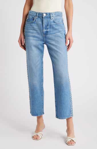 FRAME Atelier Le Jane High Waist Ankle Straight Leg Jeans