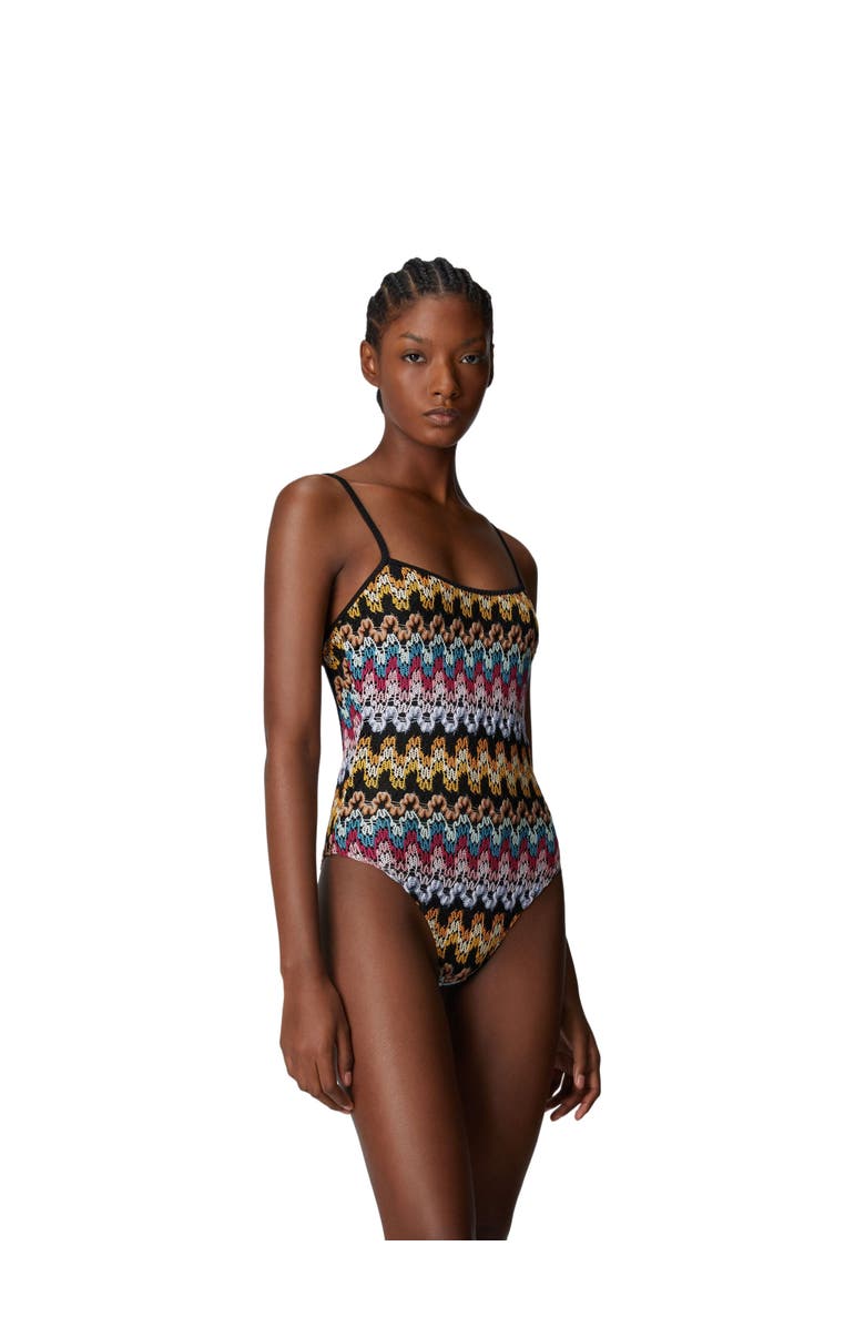 Missoni One-piece Swimsuit In Lamé Viscose Lace, Main, color,