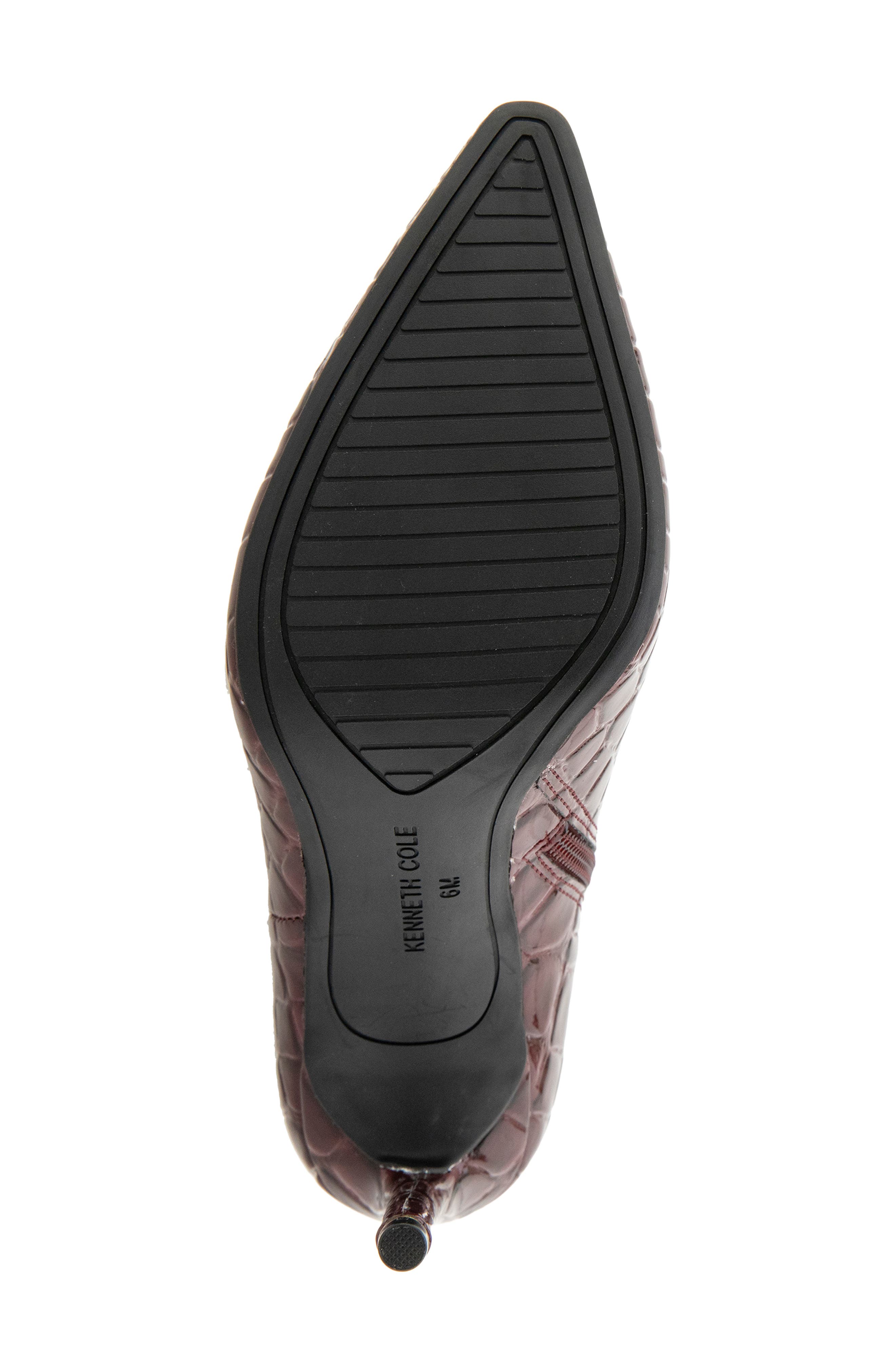 Quincy Pointed Toe Bootie, Alternate, color, WINE CROCO