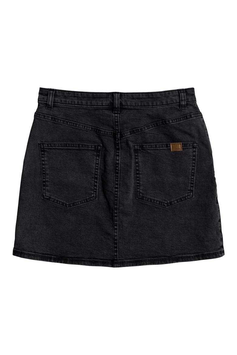 Wild Young Spirit Denim Miniskirt, Alternate, color, ANTHRACITE