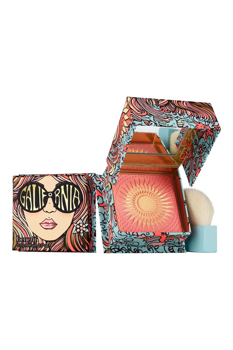 Benefit GALifornia Sunny Golden Pink Powder Blush, Main, color, SUNNY GOLDEN PINK