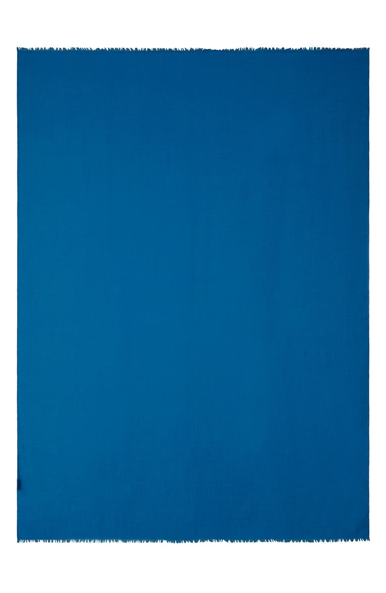 Akris Cashmere & Silk Fringe Scarf, Alternate, color, Twilight