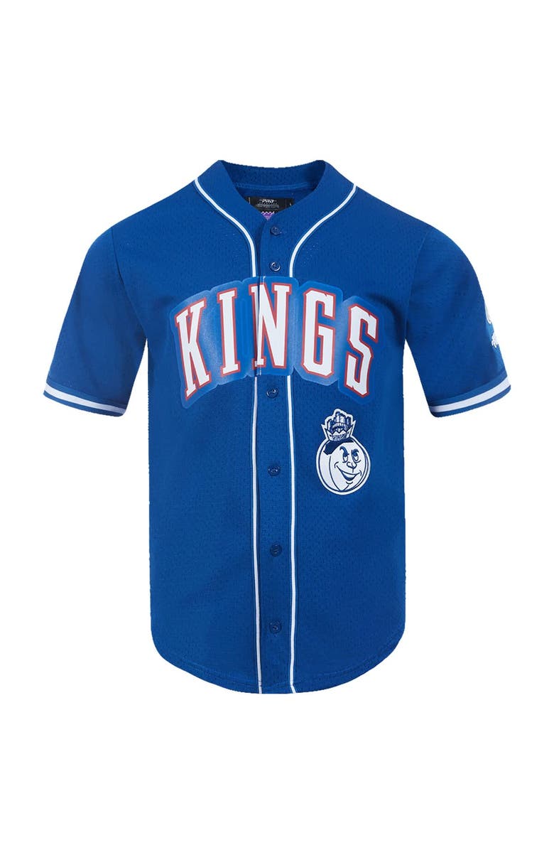 PRO STANDARD Men's Pro Standard Blue Sacramento Kings 2024/25 City Edition Mesh Baseball Jersey, Alternate, color, 