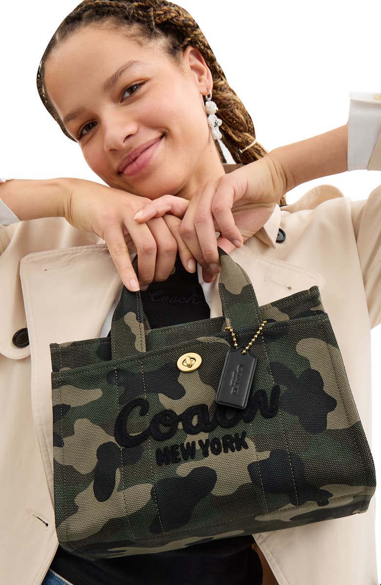 COACH Camo Printed 26 Canvas Cargo Tote, Alternate, color,