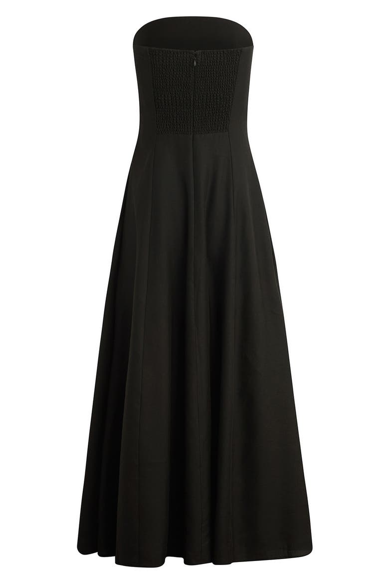 The Favorite Strapless Maxi Dress, Alternate, color, BLACK
