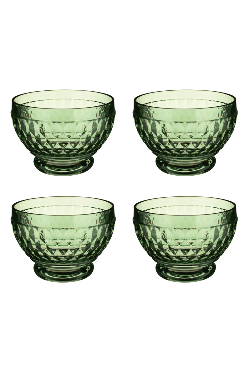 Boston coloured Set of 4 Individual Bowl, Main, color, green