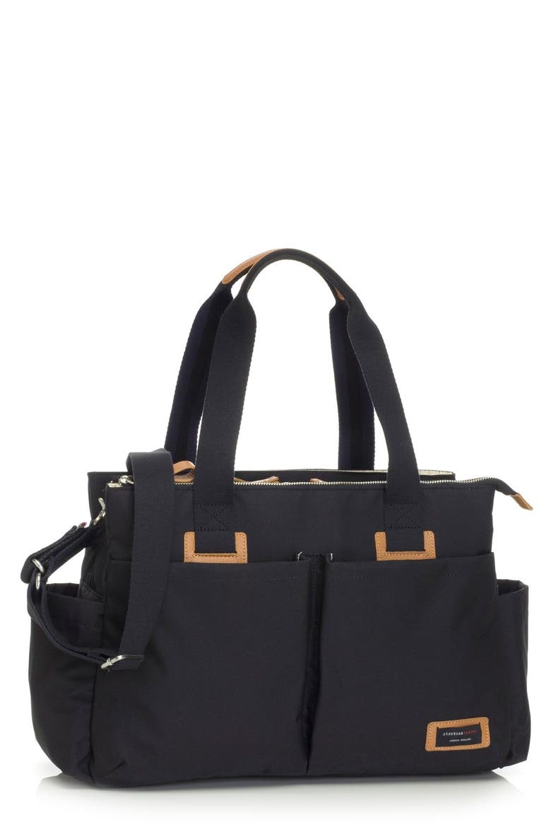 Diaper Shoulder Bag, Main, color, BLACK