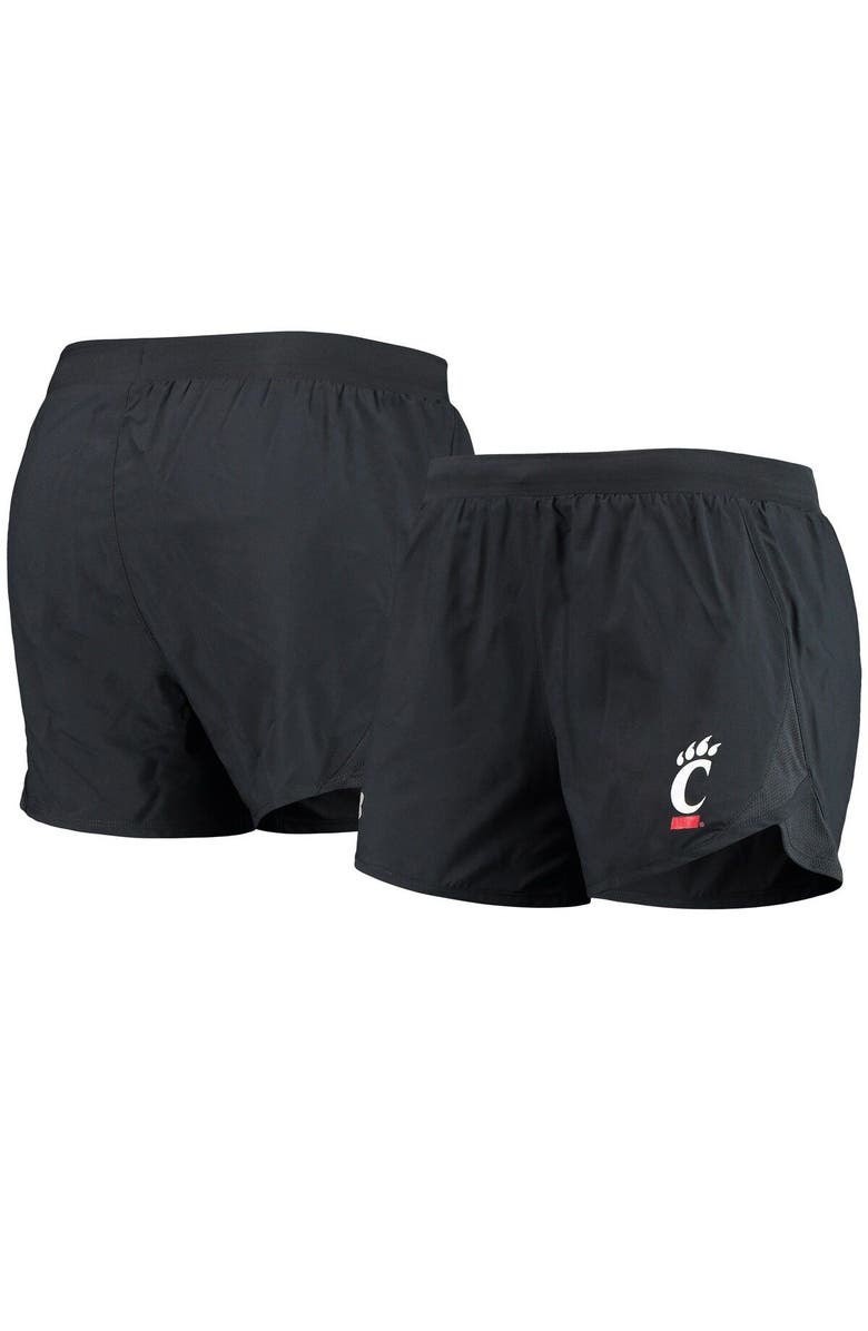Under Armour Women's Under Armour Black Cincinnati Bearcats Fly By Run 2.0 Performance Shorts, Main, color, Black