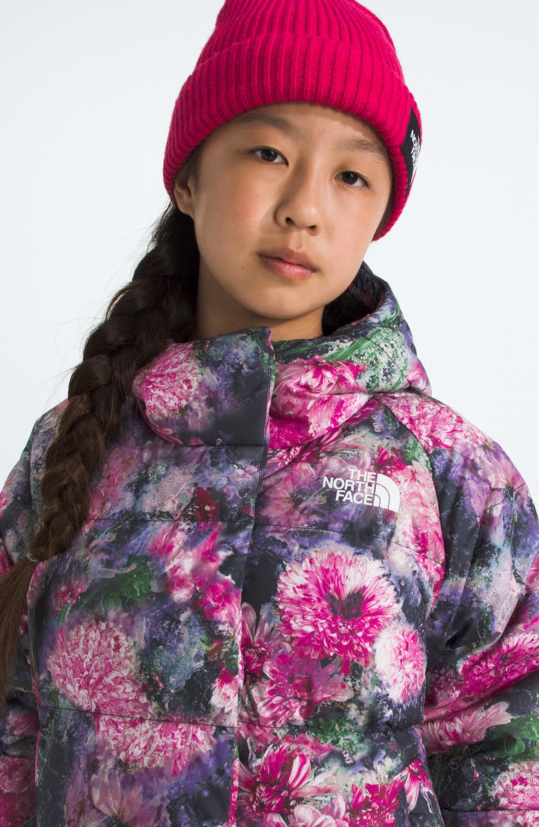 The North Face Kids
North 600-Fill-Power Down Hooded Jacket, Alternate, color, Pale Blossom Frozen