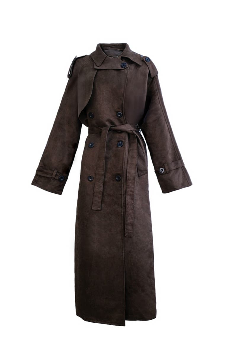 ATS Jett Suede Coat, Alternate, color, Brown