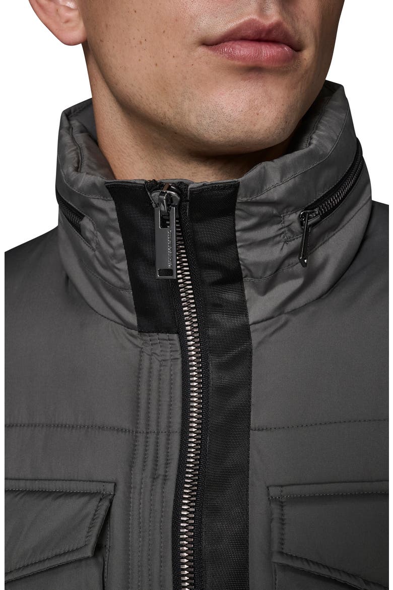 Quilted Puffer Jacket, Alternate, color, GREY