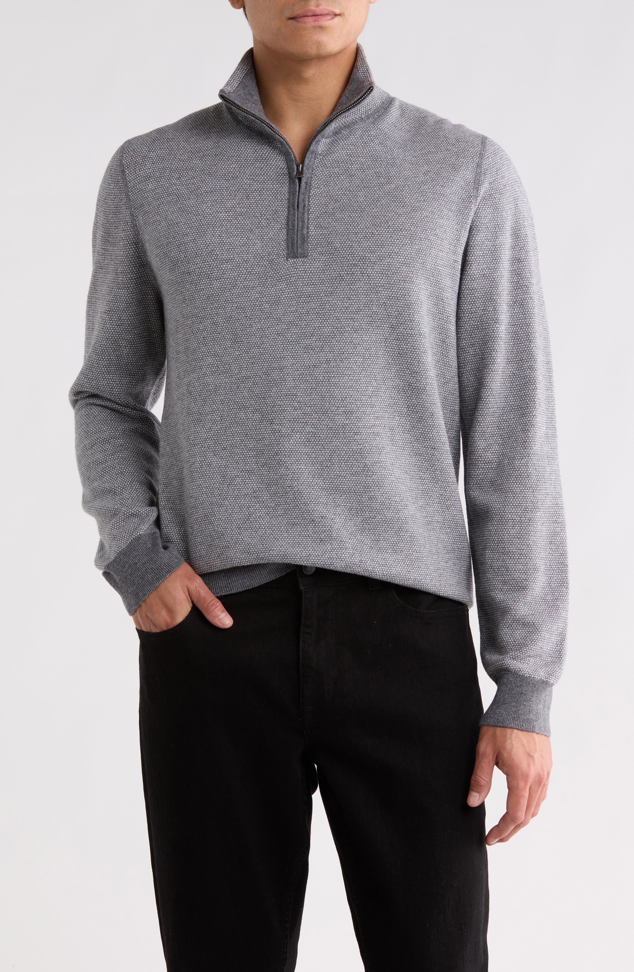 Birdseye Quarter Zip Pullover