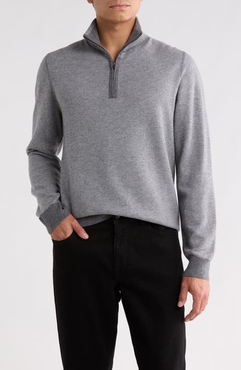 Birdseye Quarter Zip Pullover