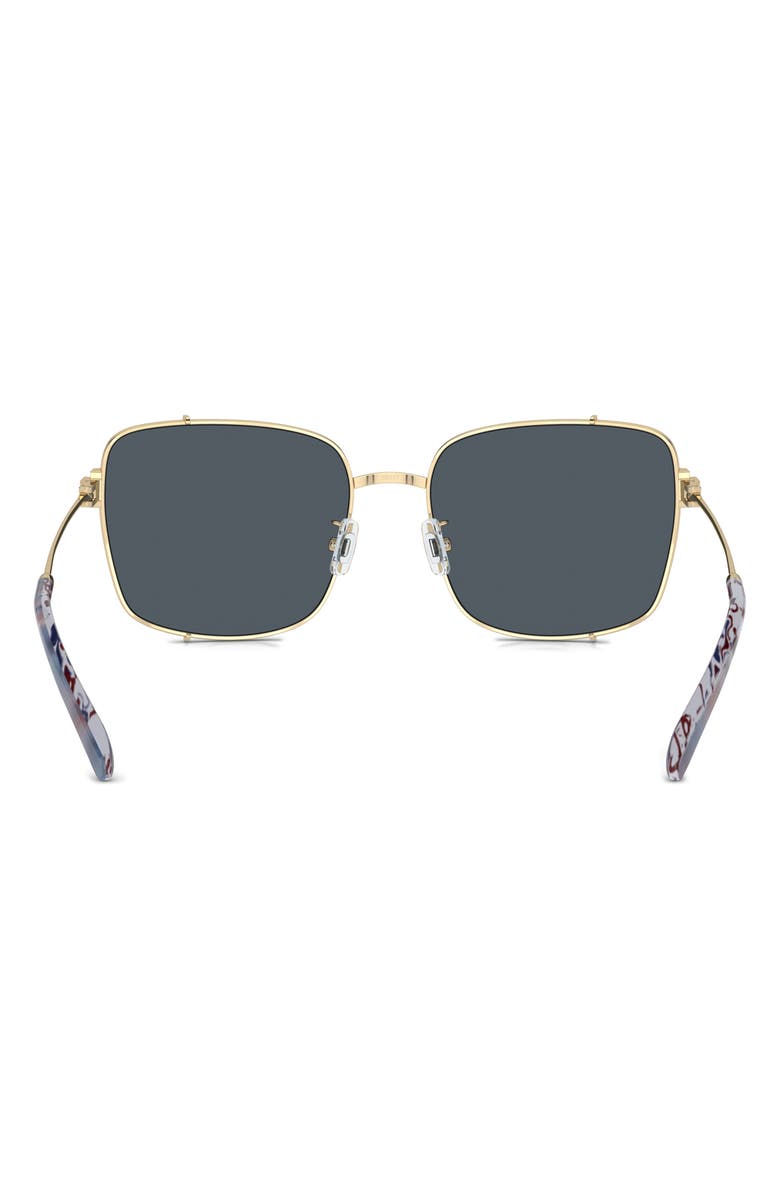Tory Burch 56mm Rectangular Sunglasses, Alternate, color,