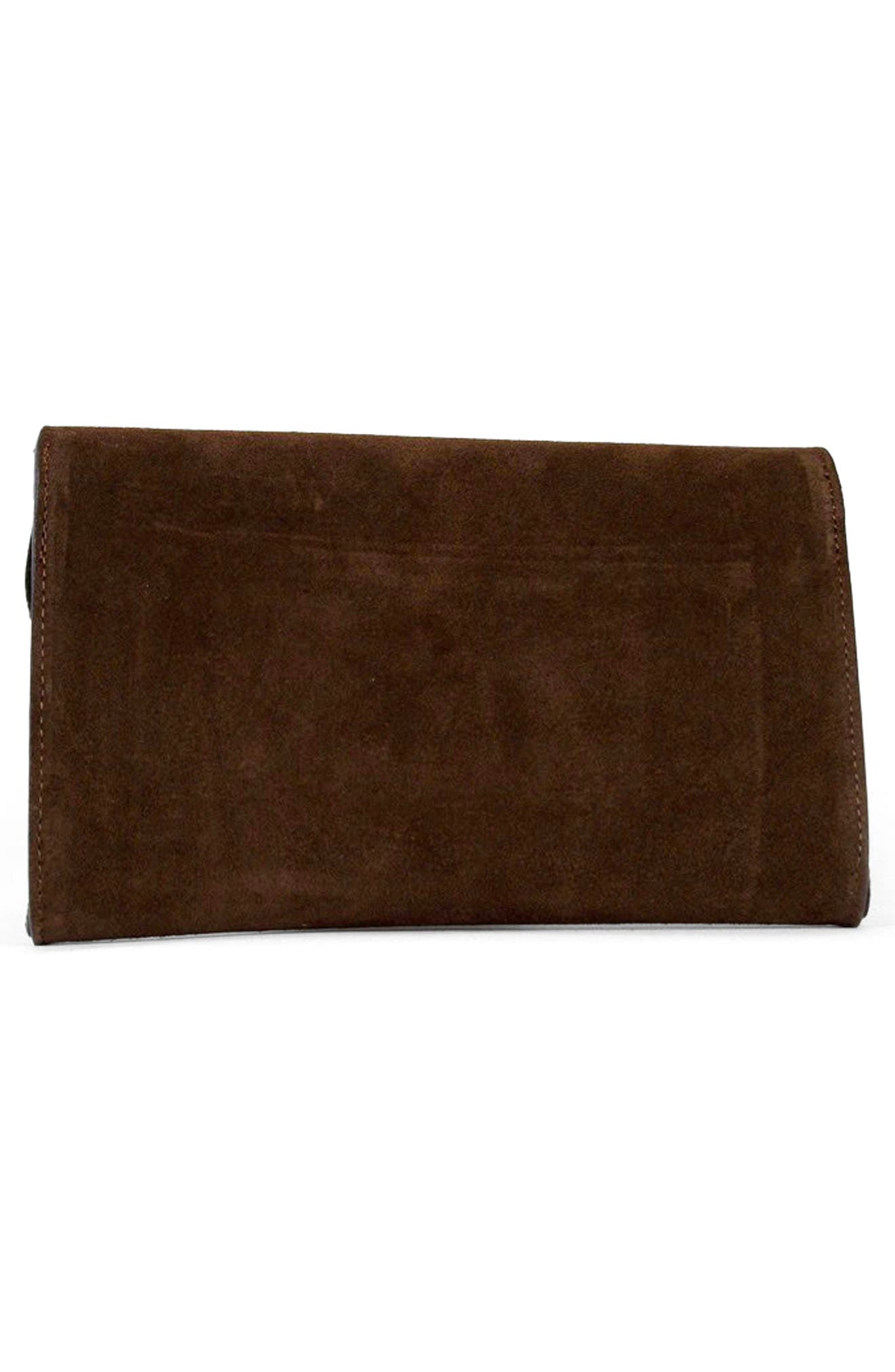 Persaman New York Dora 18 Clutch, Alternate, color, Brown