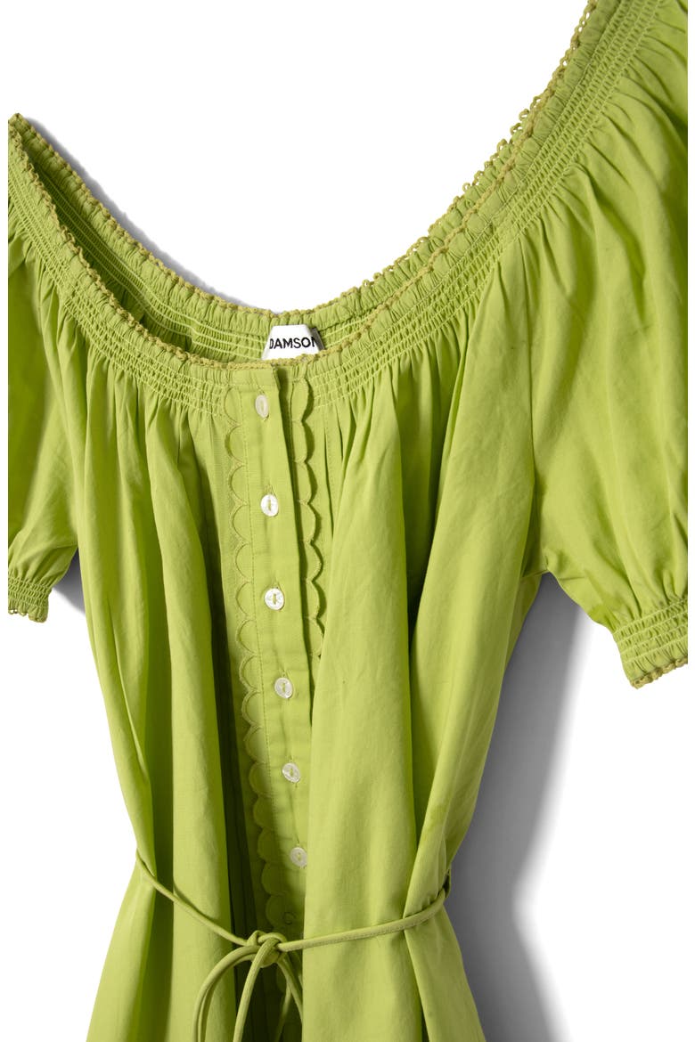 Jayne Organic Cotton Minidress, Alternate, color, CELERY