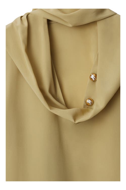 Burberry Silk Scarf Top In Hemlock