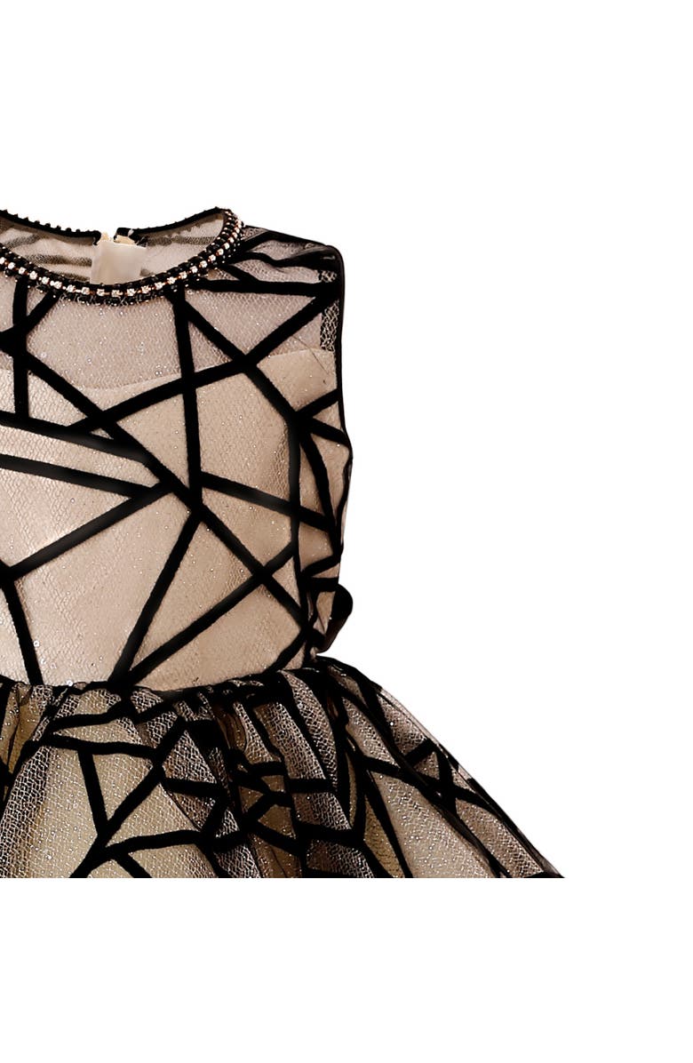 Tulleen Siena Pearl-Trim Ribbon Dress, Alternate, color, Beige