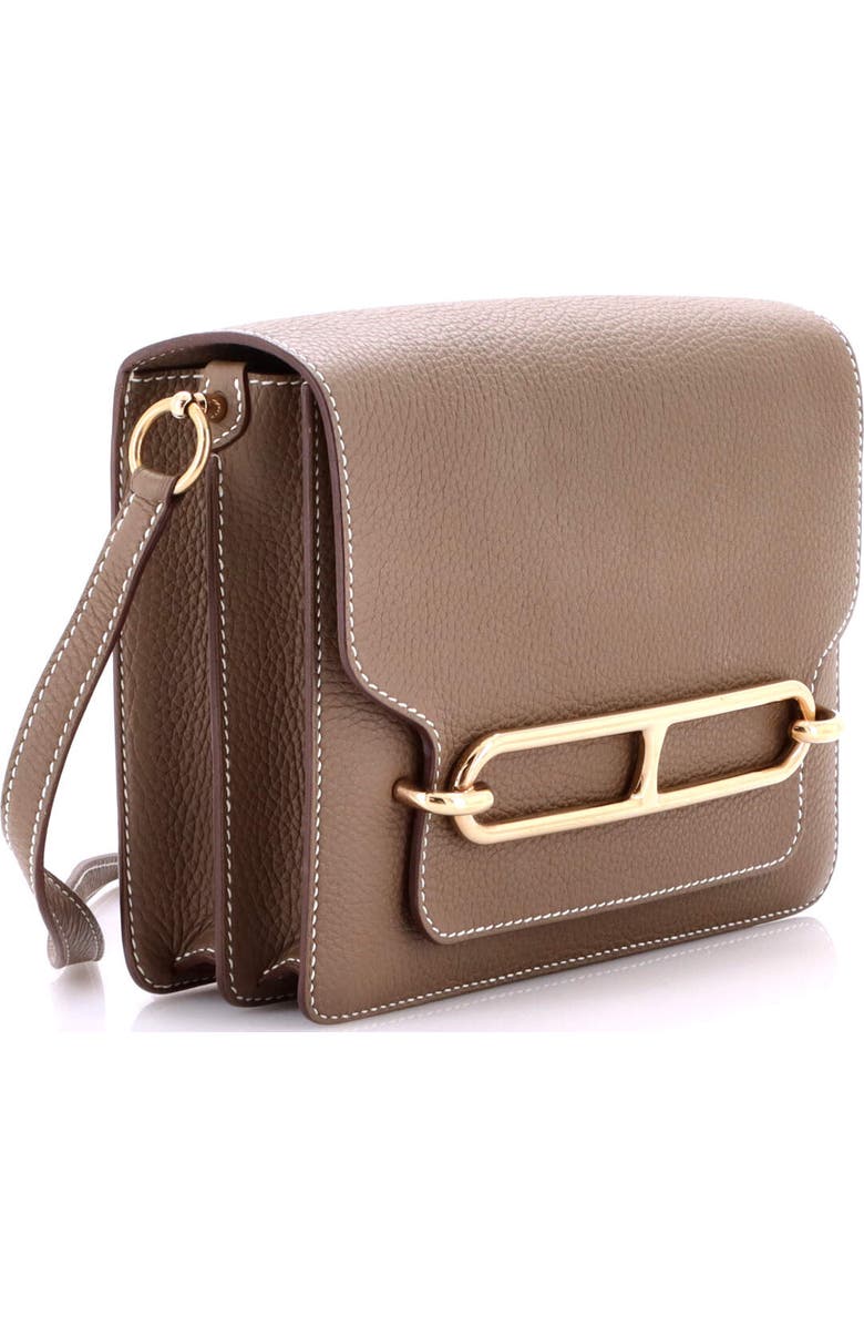 Pre-Owned Hermes Roulis Bag Clemence 23, Alternate, color, Etoupe