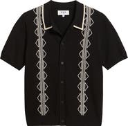 Wax London Tellaro Short Sleeve Retro Embroidered Shirt
