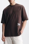 Brooklyn Industries Brooklyn Bridge Loose Fit Pocket Graphic T-Shirt