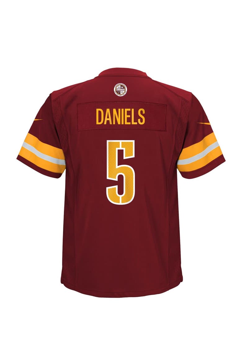 Preschool Nike Jayden Daniels Burgundy Washington Commanders Team Player Game Jersey, Alternate, color, Burgundy