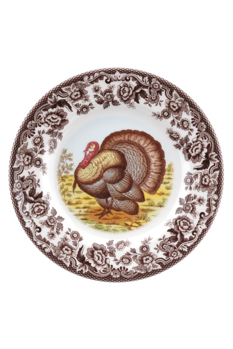 Woodland Turkey 12 Piece Dinnerware Set, Service for 4, Alternate, color, Woodland