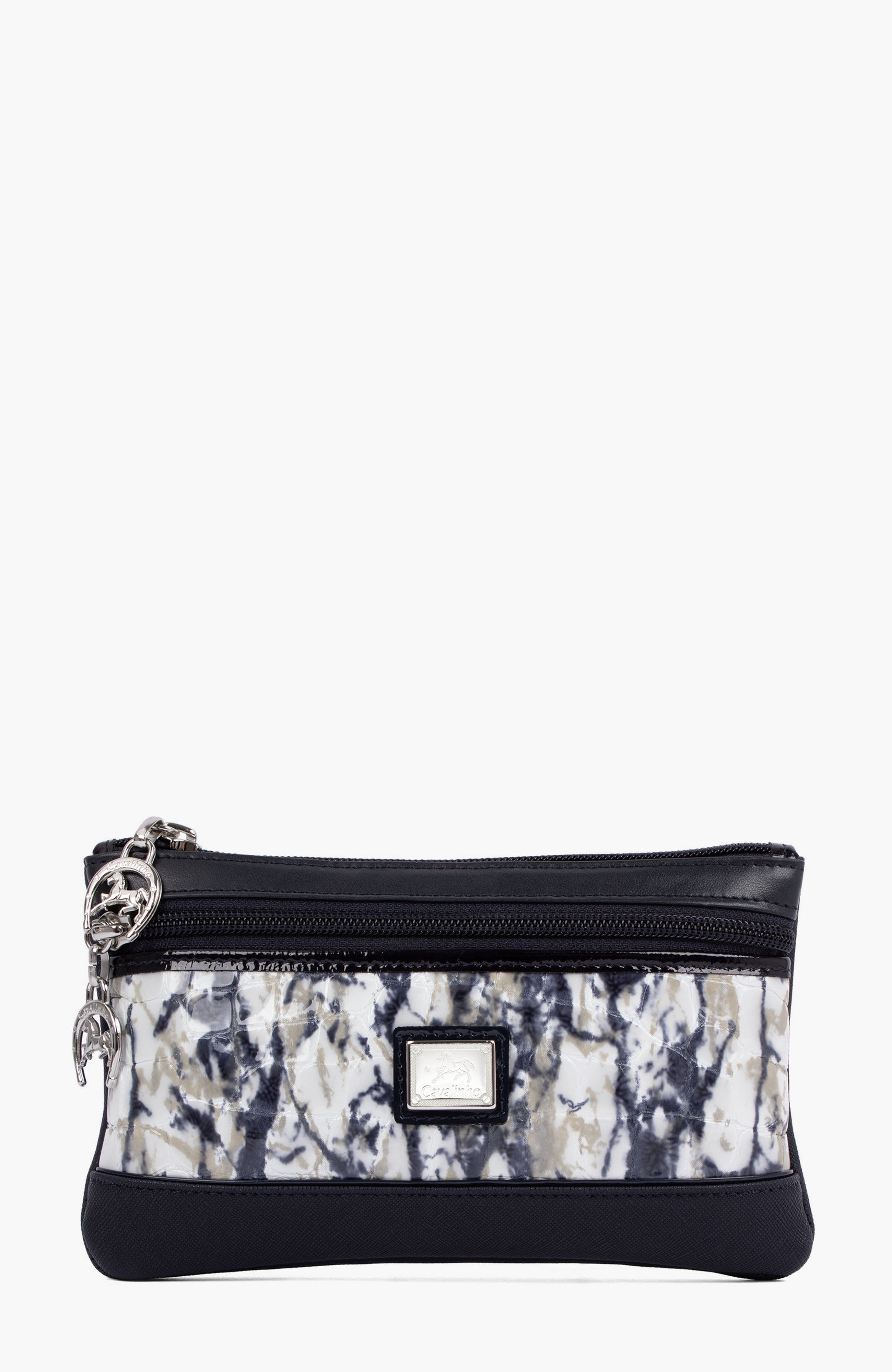 Acqua Marine Cosmetic Case 256, Main, color, Navy / White