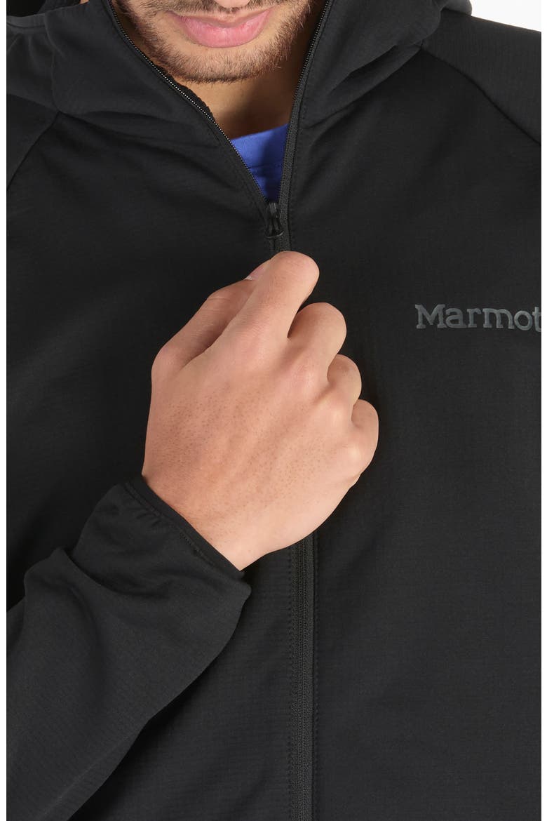 Leconte Full Zip Hoodie, Alternate, color, BLACK
