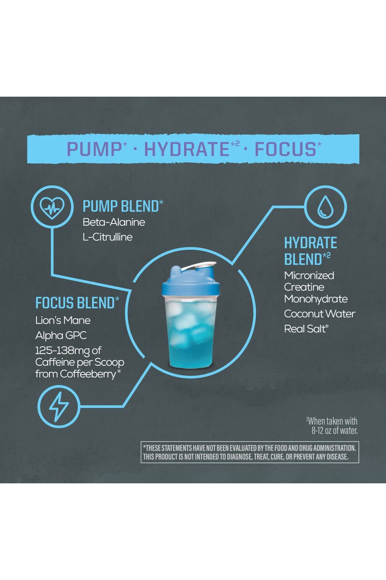 Active Pre-Workout Powder Tub, 315gm, Alternate, color, Blue Raspberry Pineapple