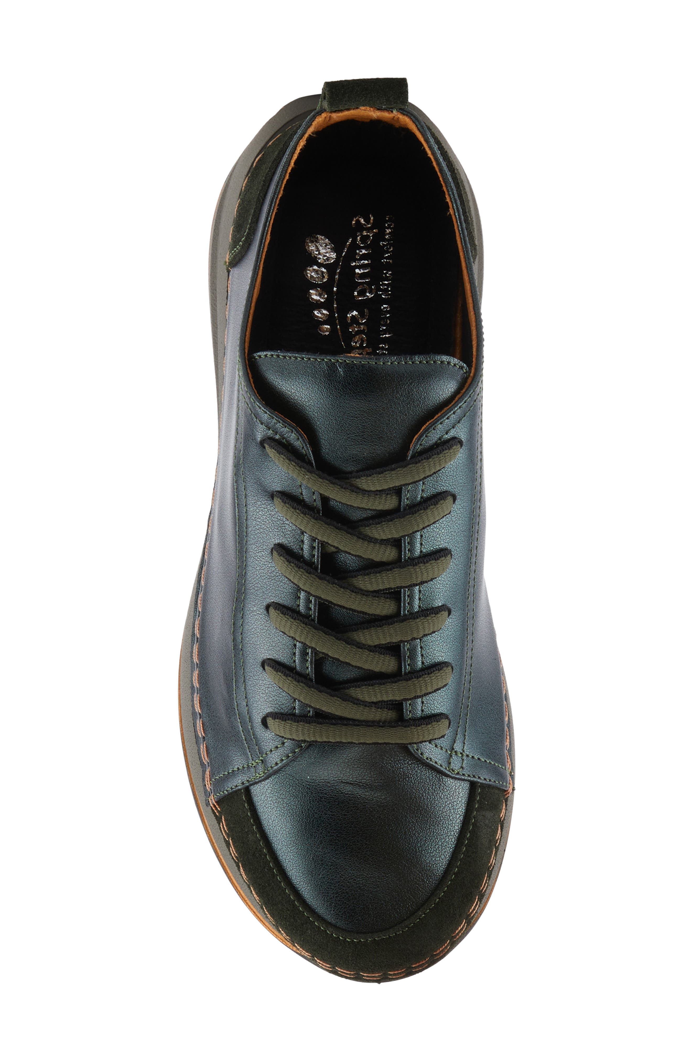 Spring Step Angolan Sneaker, Alternate, color, Dark Green Metallic