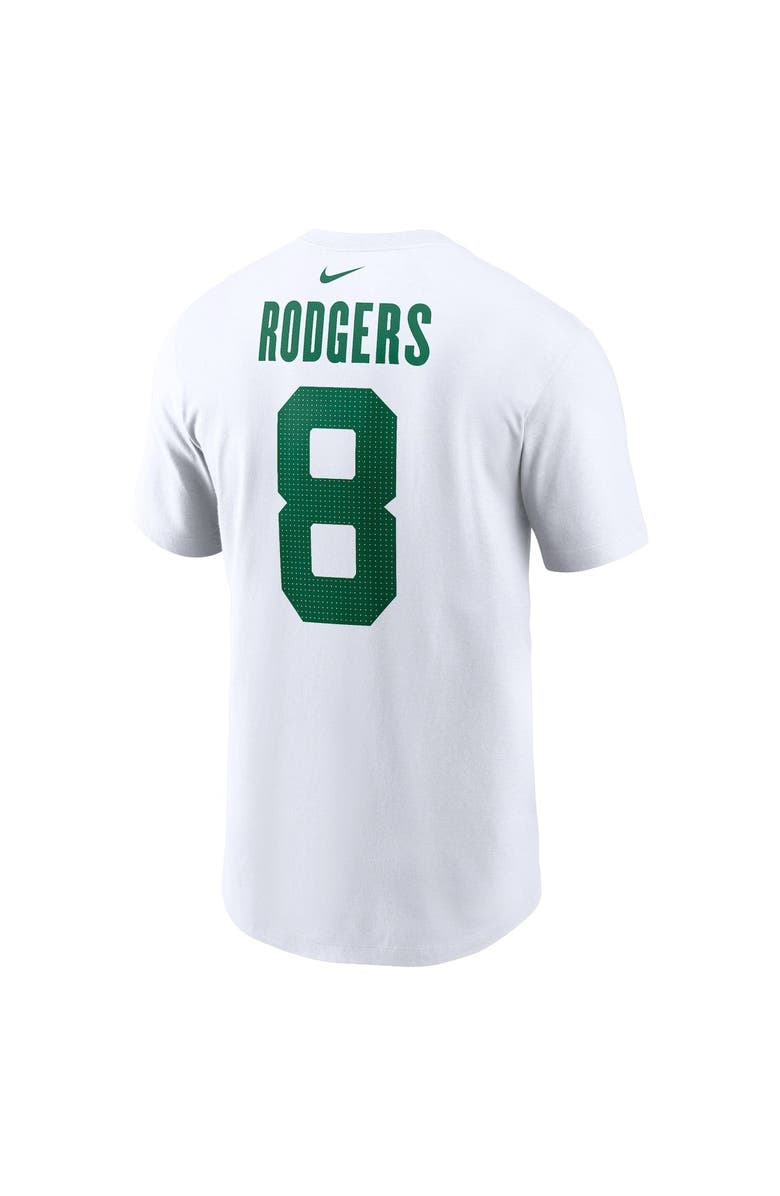 Nike Youth Nike Aaron Rodgers White New York Jets Player Name & Number T-Shirt, Alternate, color,