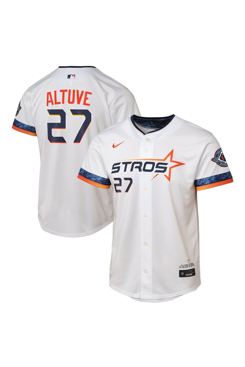 Youth Nike Jose Altuve White Houston Astros 2025 City Connect Limited Player Jersey, Alternate, color, White
