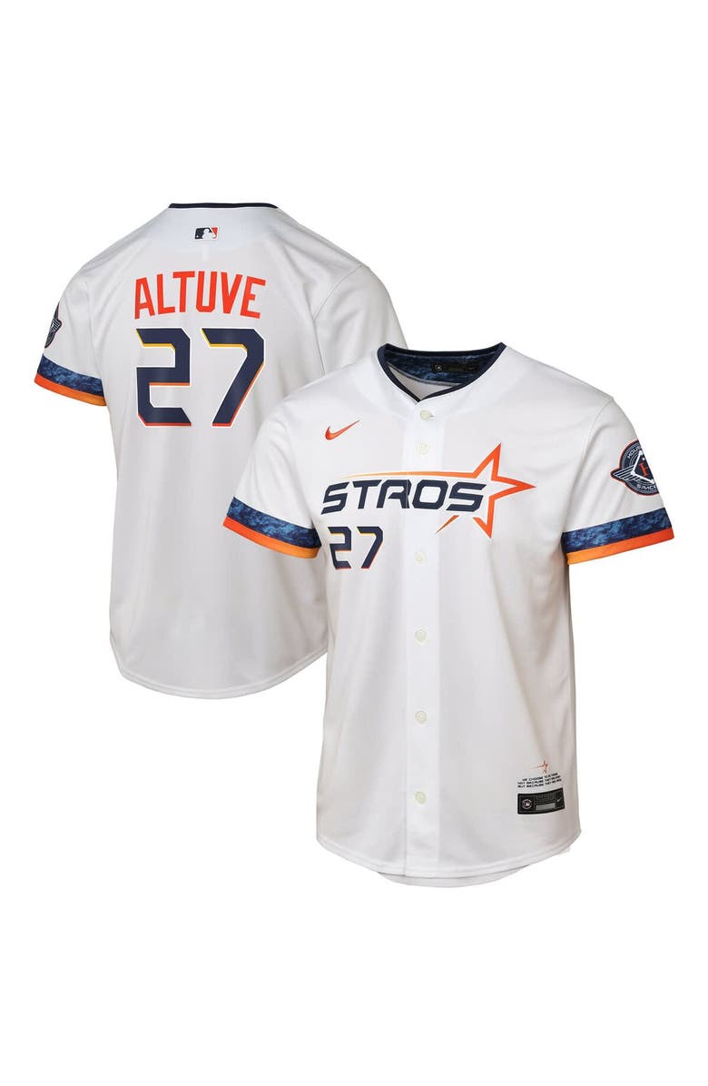 Nike Youth Nike Jose Altuve White Houston Astros 2025 City Connect Limited Player Jersey, Alternate, color, White