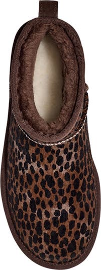 送料込【UGG】Ultra Mini Classic Genuine Calf Hair Bootie UGG® Classic Ultra Mini Caspian Genuine Calf Hair Bootie