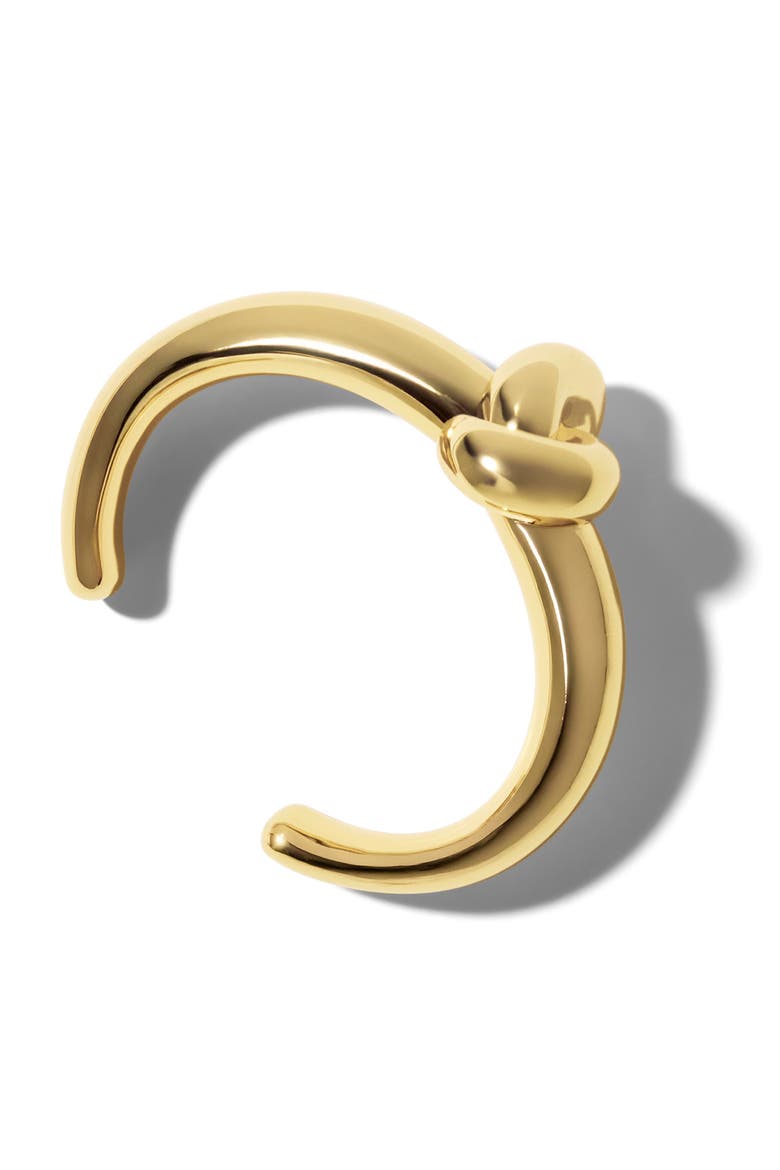 Thin Knot Cuff Bracelet, Alternate, color, YELLOW GOLD