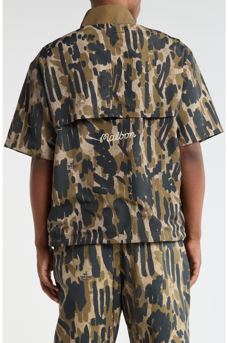 Tour Divot Wind Shirt, Alternate, color, BARK CAMO