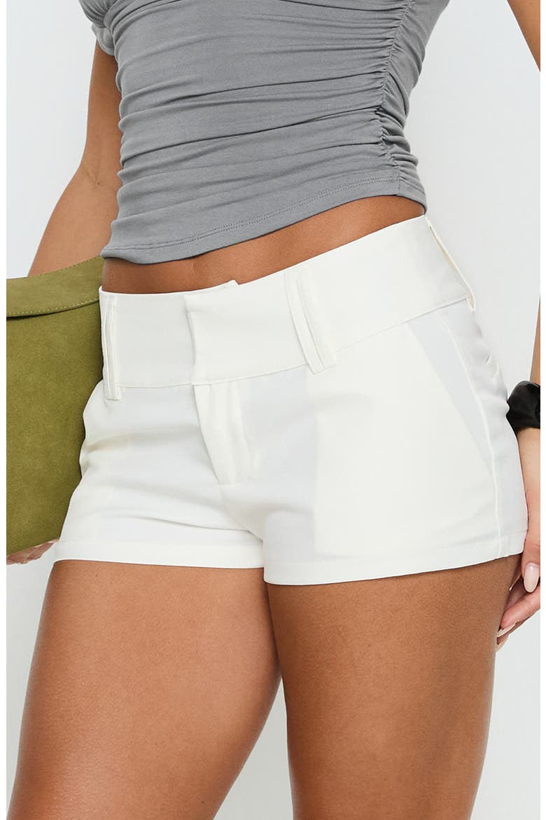 Two Lovers Low Rise Shorts, Alternate, color, WHITE