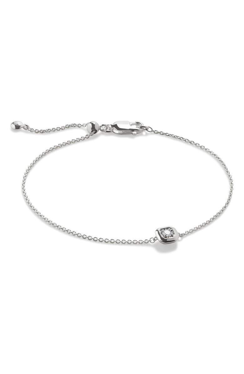 Monica Vinader Asscher Lab Grown Diamond Bracelet, Main, color, 18Ct Gold Vermeil / Diamond