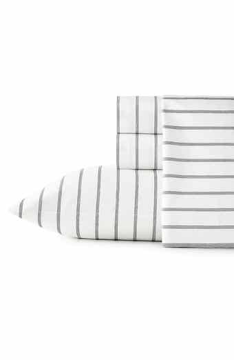 STONE COTTAGE Trenton Stripe 200 Thread Count Cotton Percale Sheet Set
