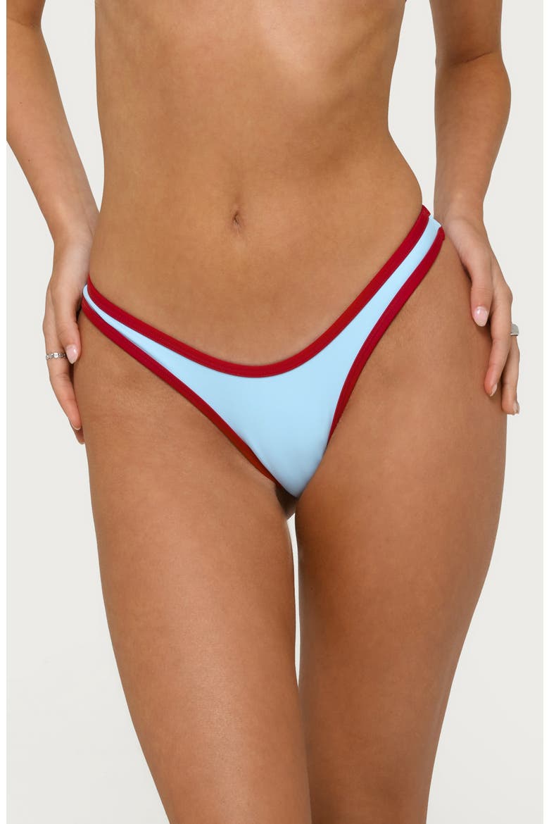 Dina Contrast Bikini Bottoms, Main, color, LIGHT-BLUE